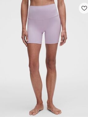 lululemon athletica Align High-Rise Bike Shorts in Lilac